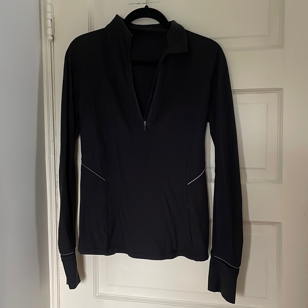 Black Lululemon quarter zip jacket